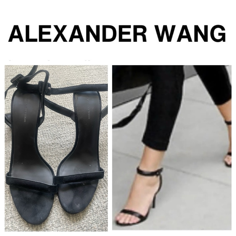 Alexander Wang Black Strappy Heels
